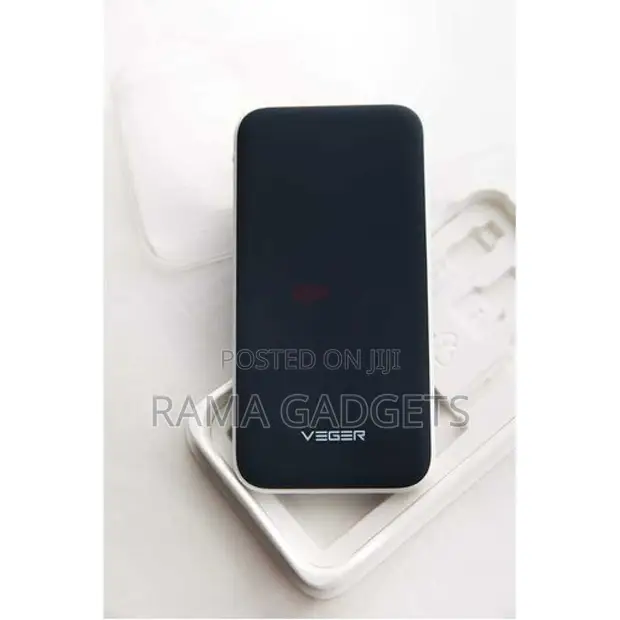 VEGER V11 Power Bank 25000mah USB Output PD – Black in Central