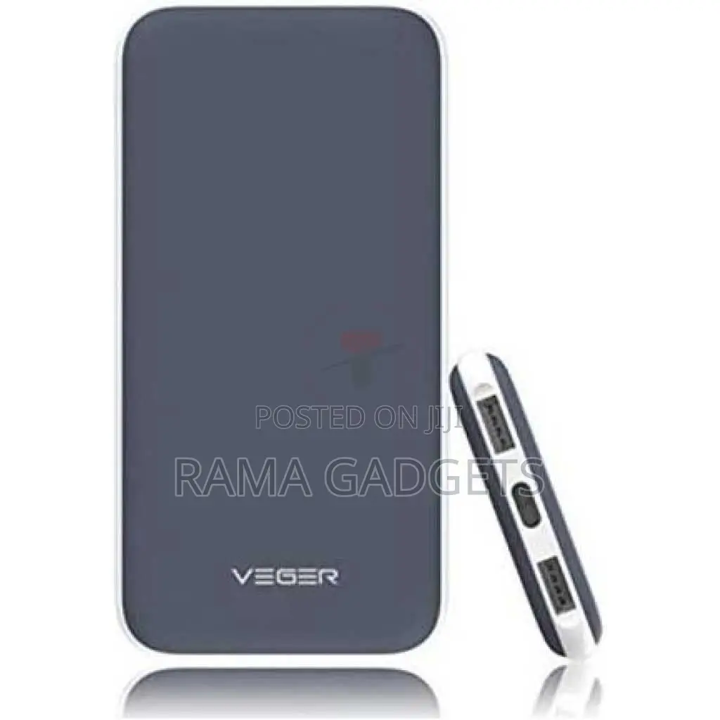 VEGER V11 Power Bank 25000mah 2 USB Output PD – Black
