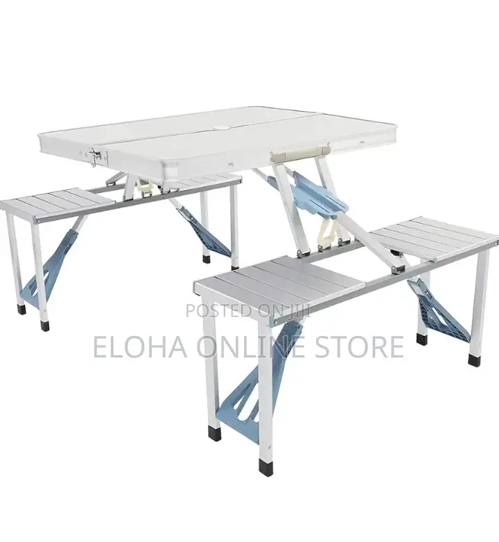 Outdoor Integrated Folding Table And Chair