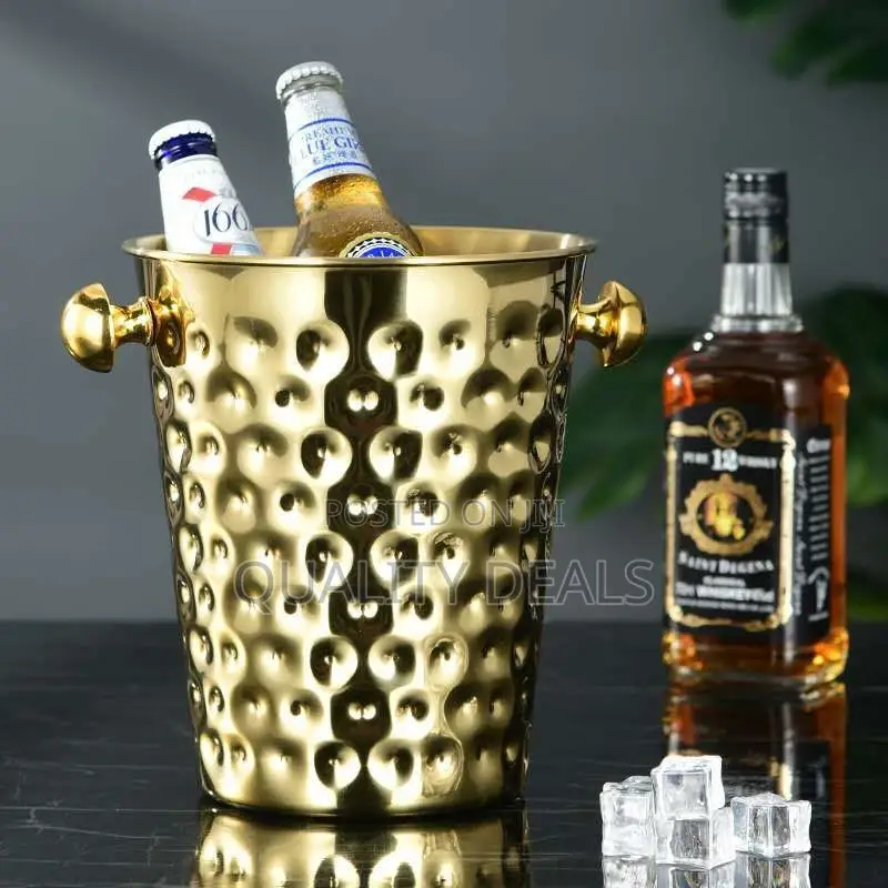 Gold Like Designed Wine Ice Bucket