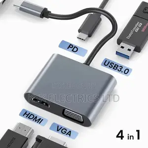 USB C to Vag HDMI Pd Adapter 4 in 1 USB C Hub