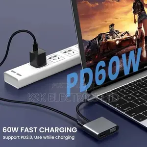 USB C to Vag HDMI Pd Adapter 4 in 1 USB C Hub