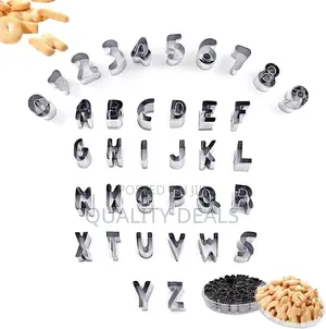 Alphabetical Cookie Cutteri/ Press/ Mould Set