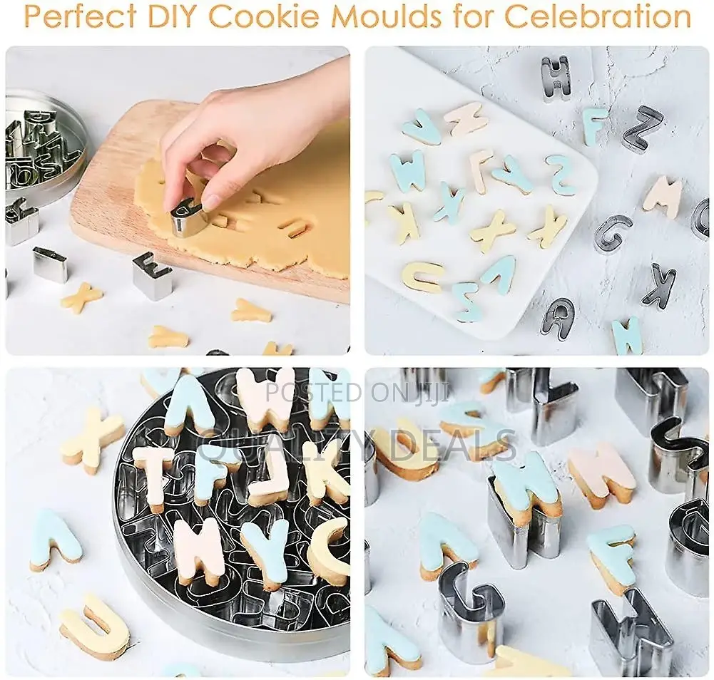 Alphabetical Cookie Cutteri/ Press/ Mould Set