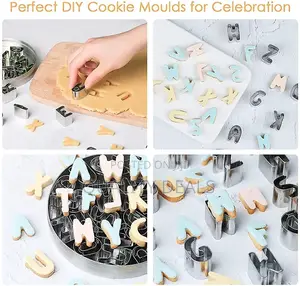 Alphabetical Cookie Cutteri/ Press/ Mould Set
