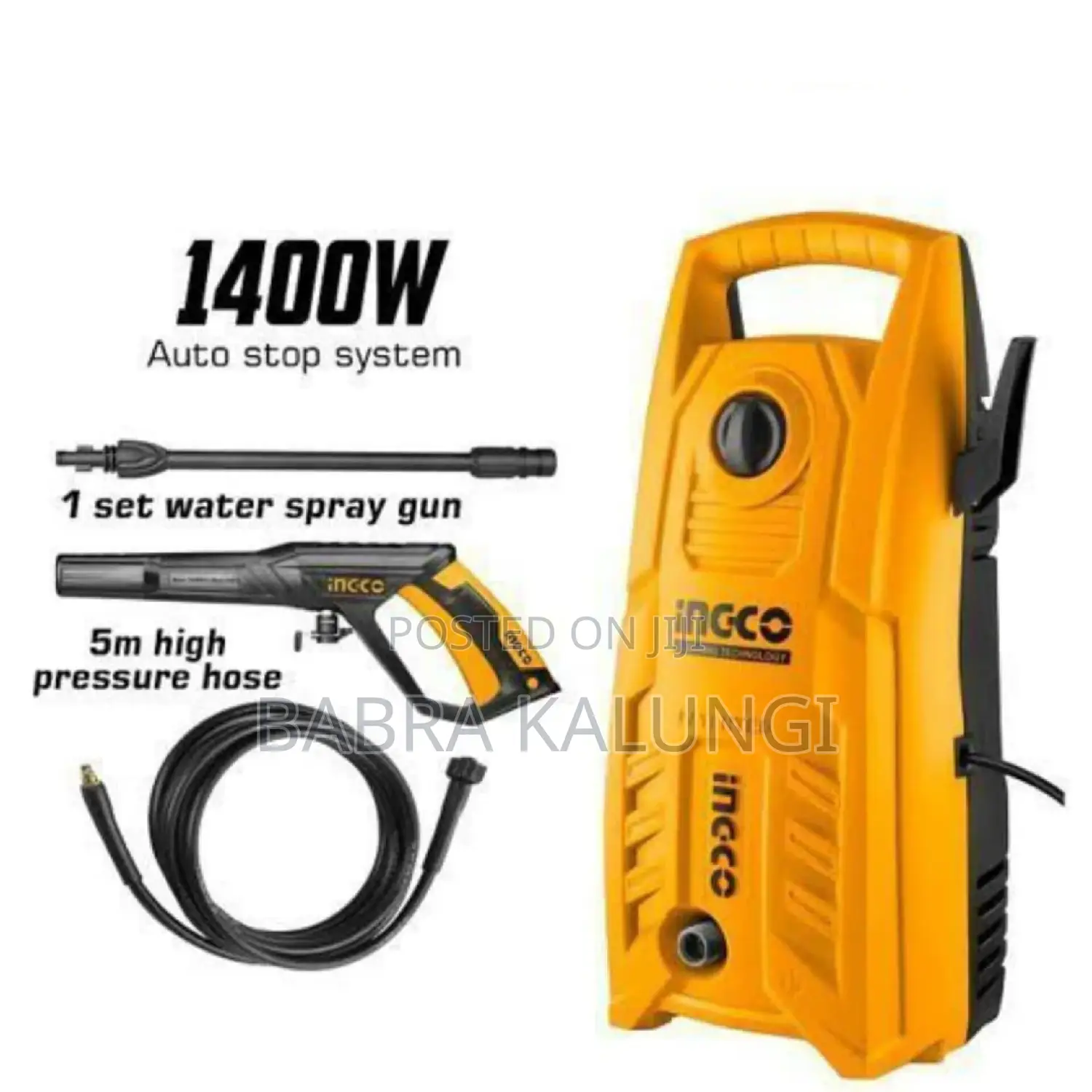 Ingco High Pressure Washer 14000w for Cars and House Washing