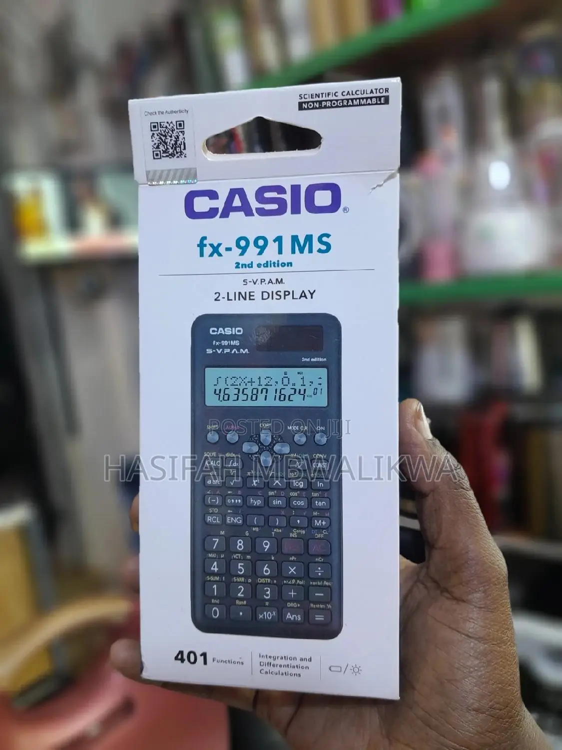 Casio Fx-991ms Scientific Calculator 2nd Edition.