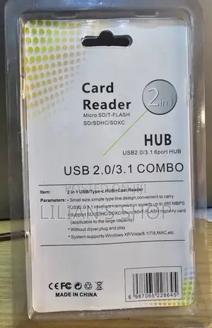 6 Ports High Speed Tf SD Card Reader Combo