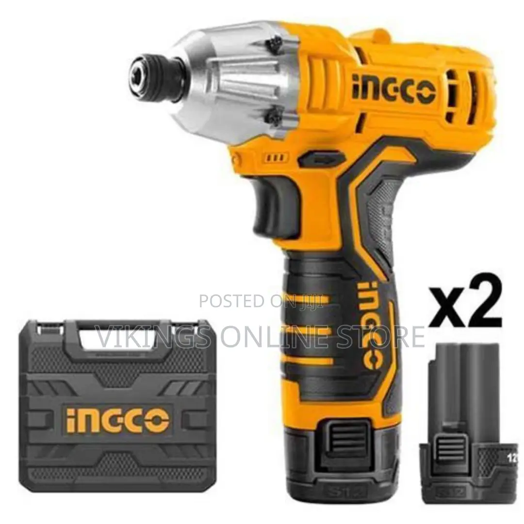 INGCO Lithium-Ion Impact Driver-Black,Yellow