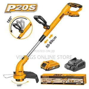 Photo - INGCO Cordless Grass Trimmer Voltage:20V - Orange / Silver