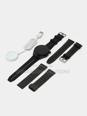 HAINOTEKO Watch 4 Pro Curved Glass 3 Straps Smartwatch