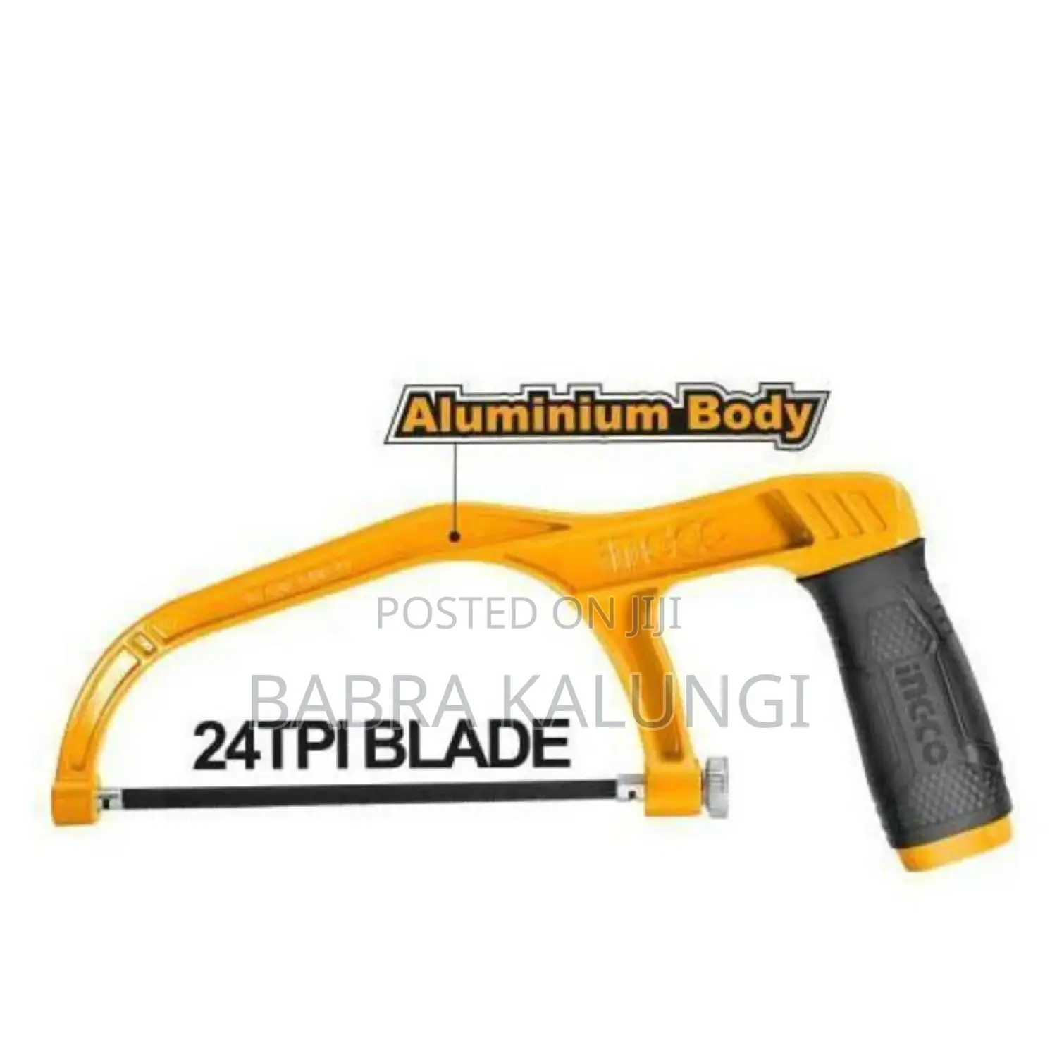 Ingco Mini Hacksaw Frame_ Yellow