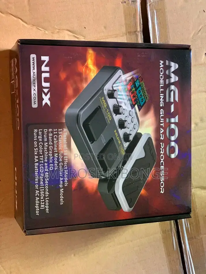 New Model NUX MG100 Multi Effects Procesor Solo Guitar Pedal