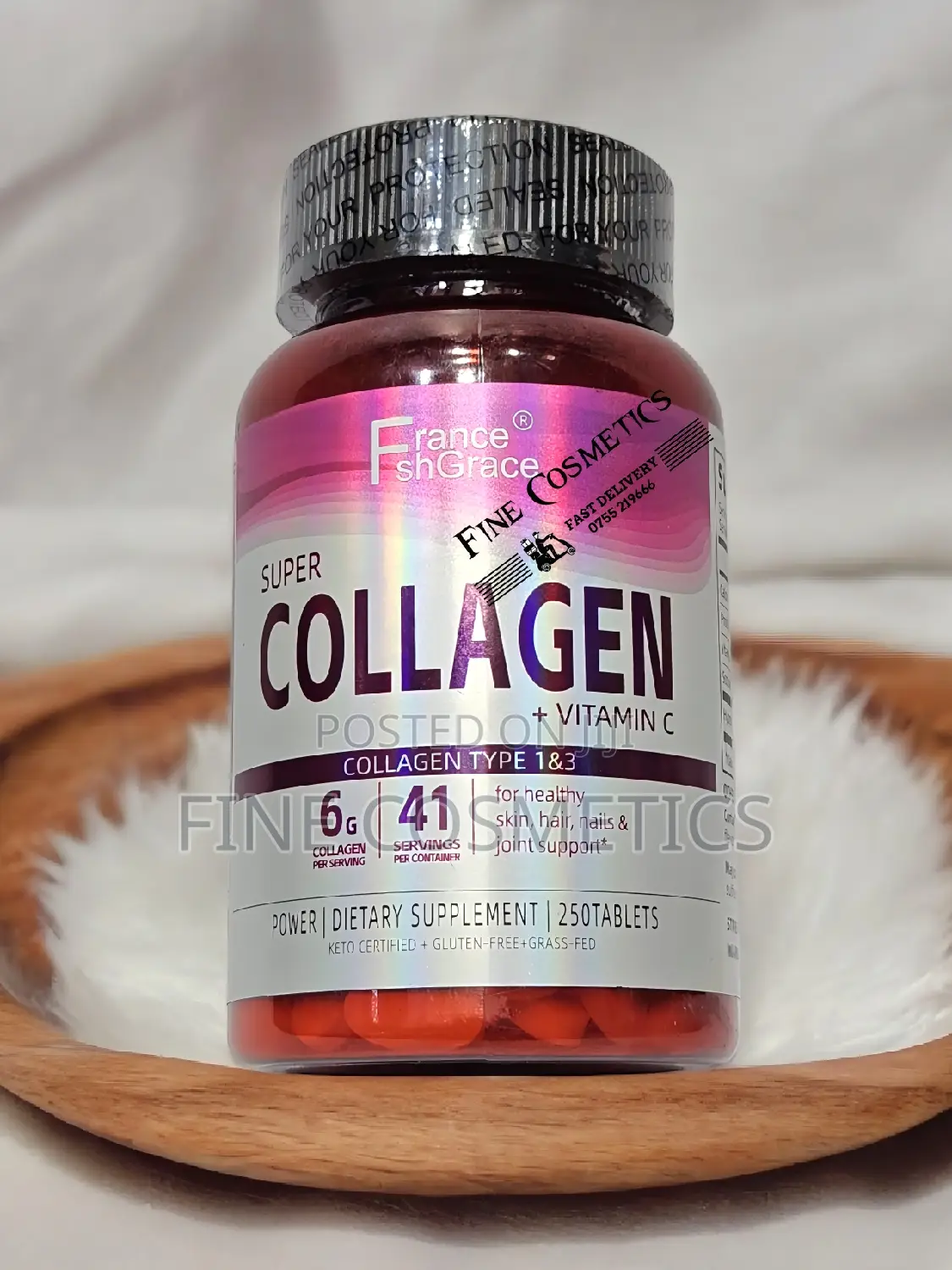 SUPER COLLAGEN + VITAMIN C Pills for Health Skin, Hair+Nails