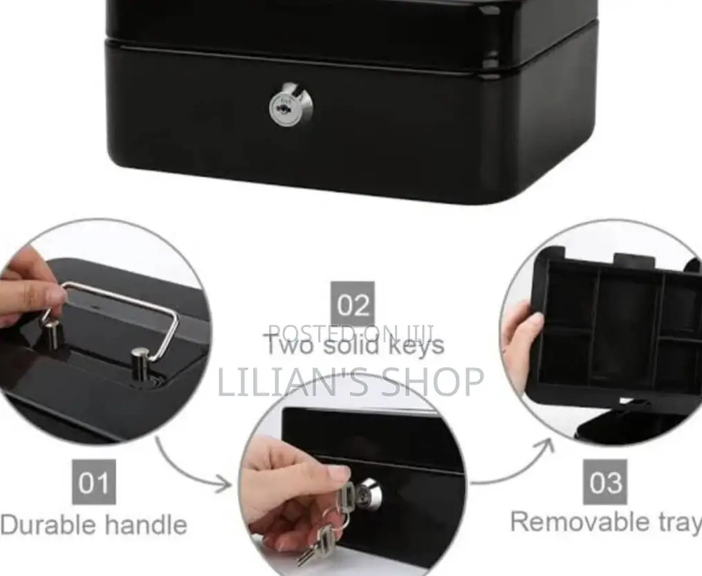 New Cash Box 10" 250mmx 200mmx 90mm