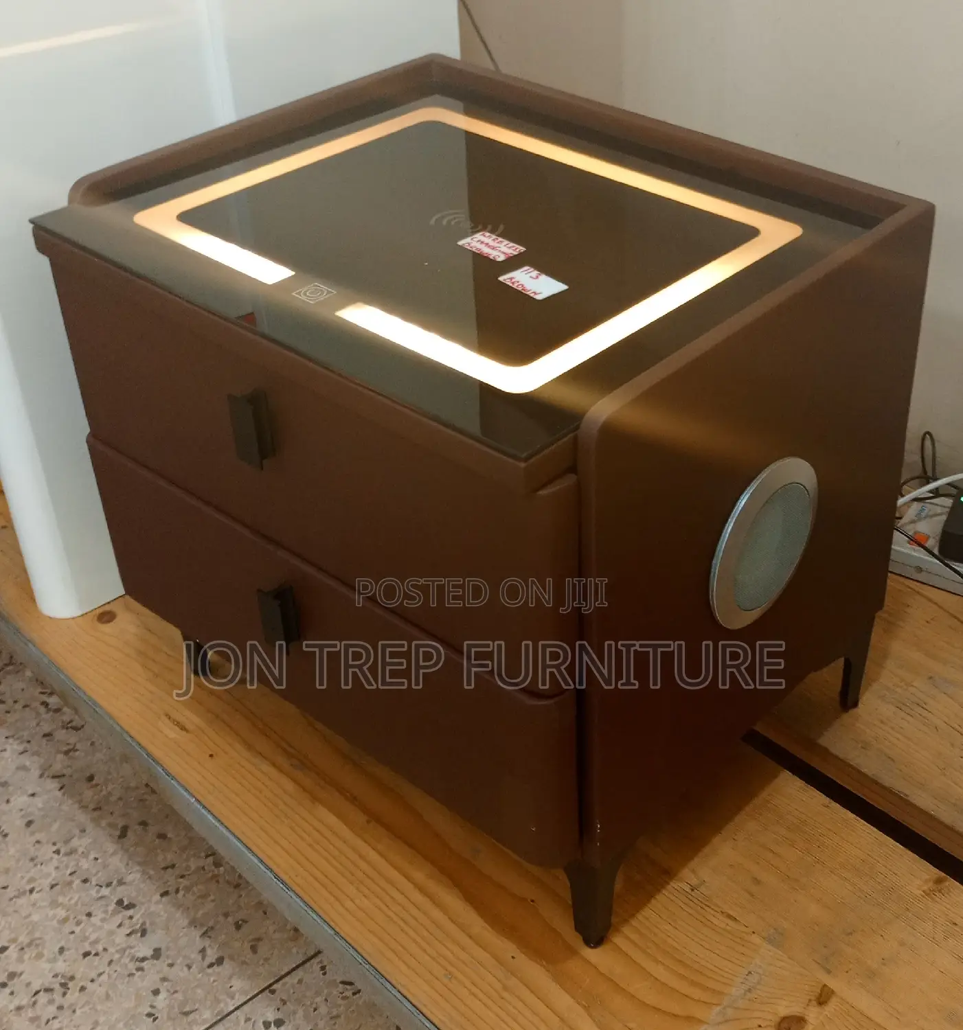 Bedside Drawer With Blue Tooth Speakers