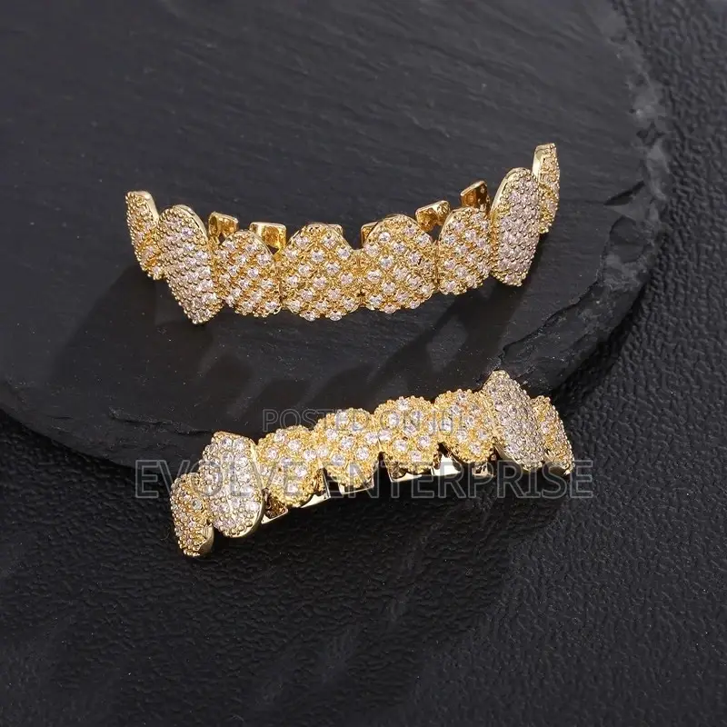 Iced Out Diamond Teeth Grillz Slugs