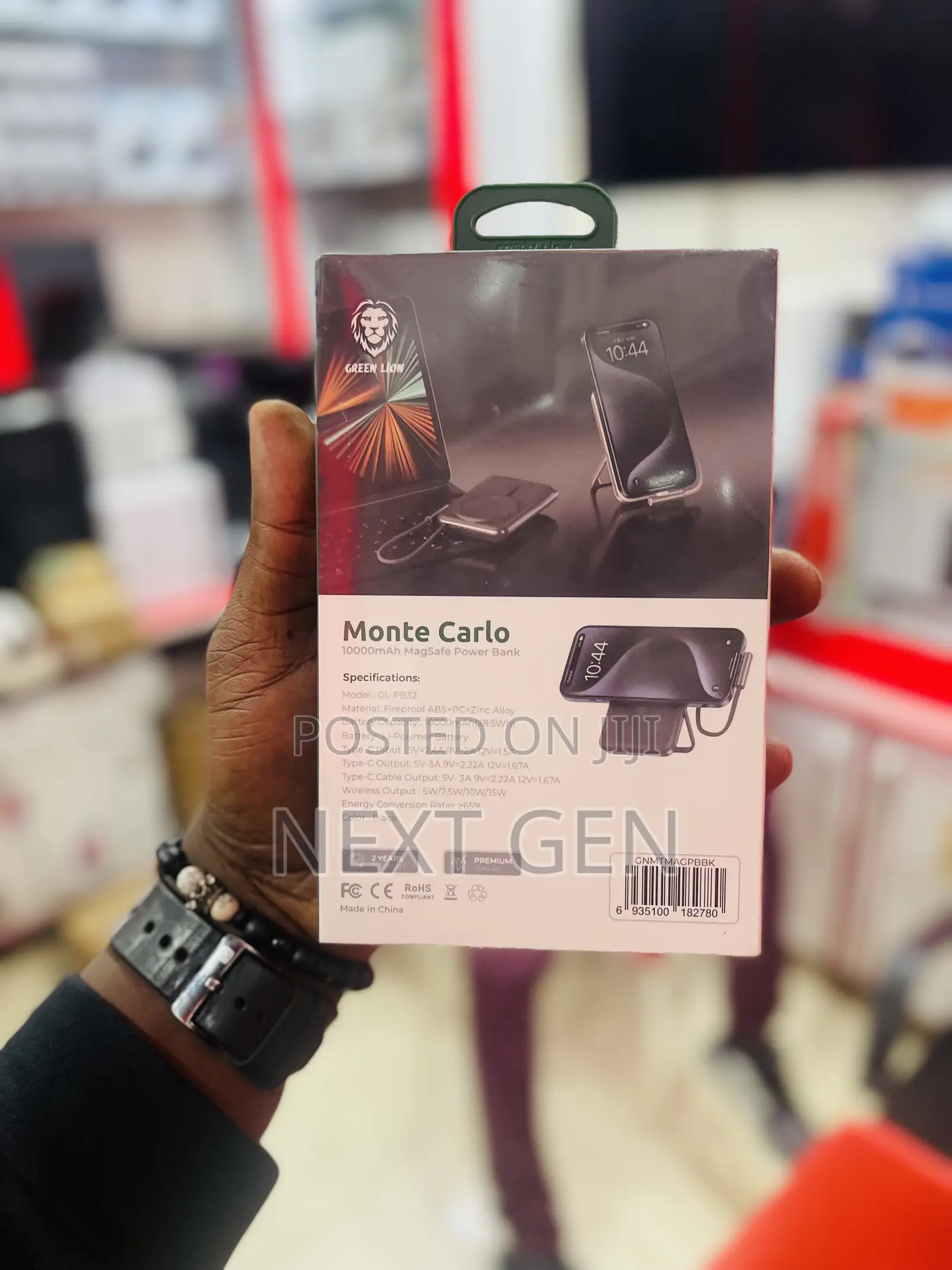 Green Lion Monte Carlo Magsafe Power Bank 10000mah PD 20W