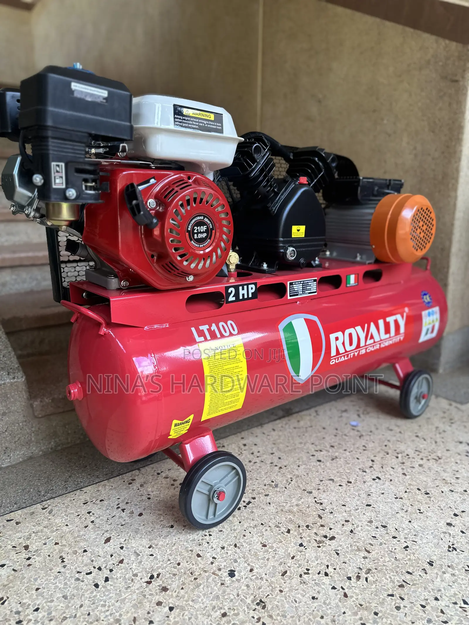 Air Compressor 100ltrs Double Function