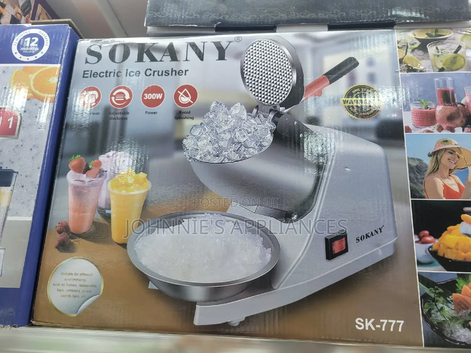 Sokany Electric Ice Crusher Machine