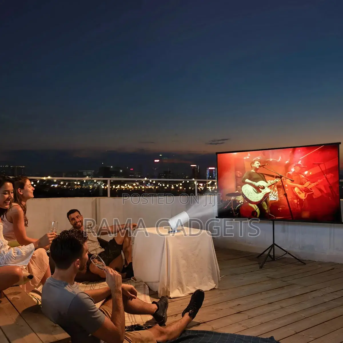 Smart 2 Full HD Projector Wifi Mini HD Projector -White