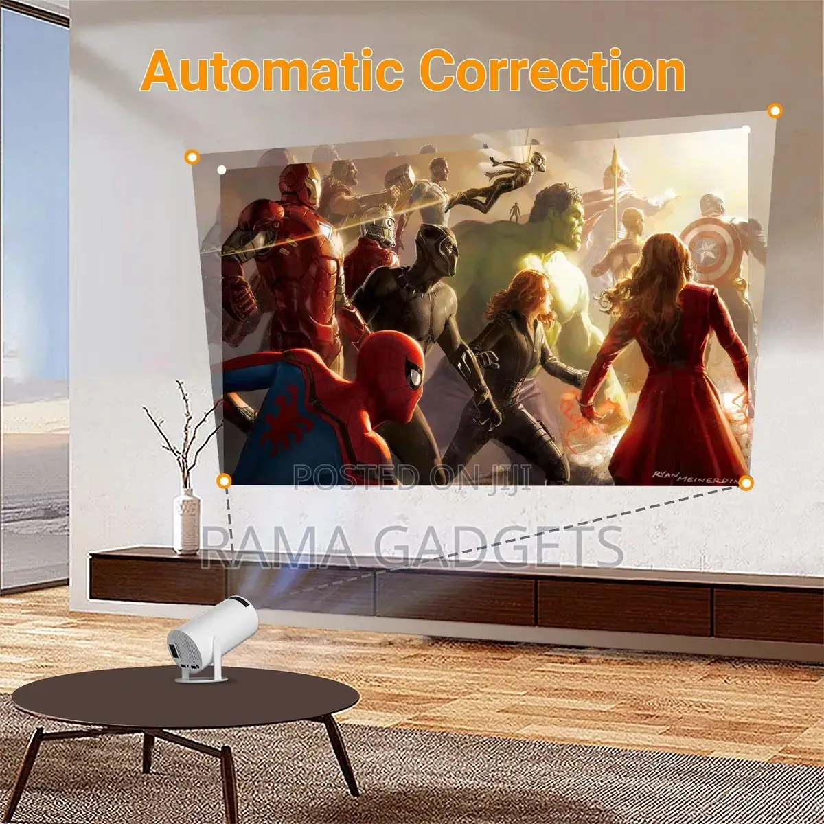Smart 2 Full HD Projector Wifi Mini HD Projector -White