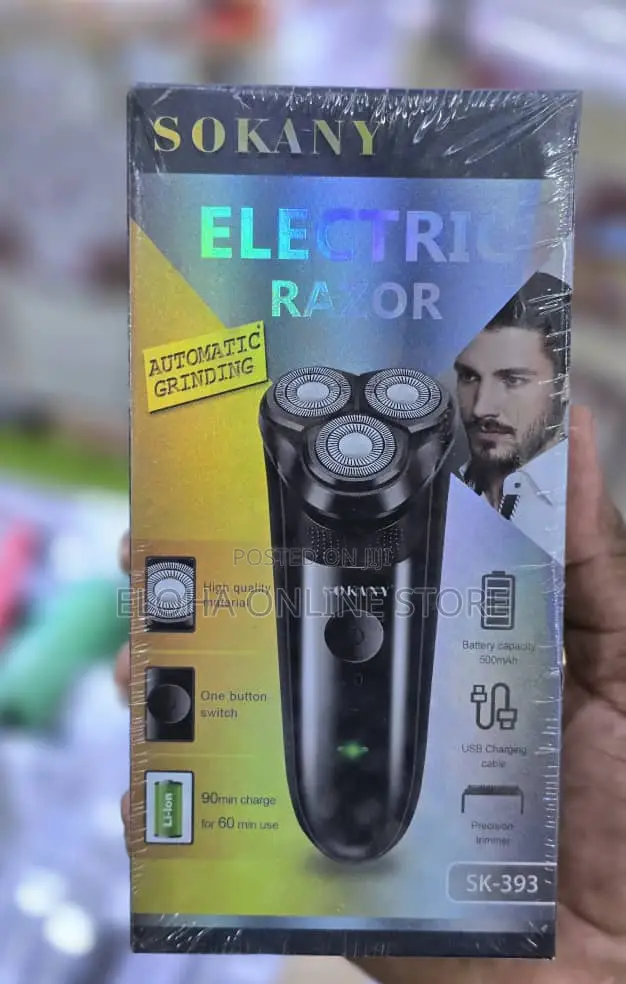 SK-393 Sokany Rechargeable Electrical Shaver