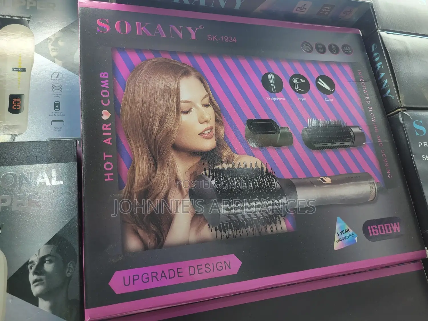 Sokany Hot Air Comb 3in1 Straightener
