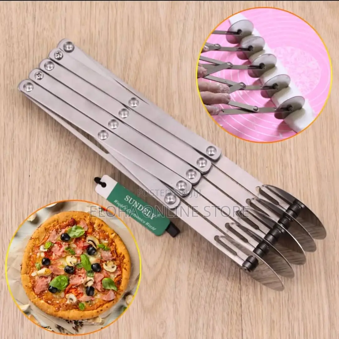 5-Wheel Pizza Cutter/ Dough Divider/ Pasta Knife Roller