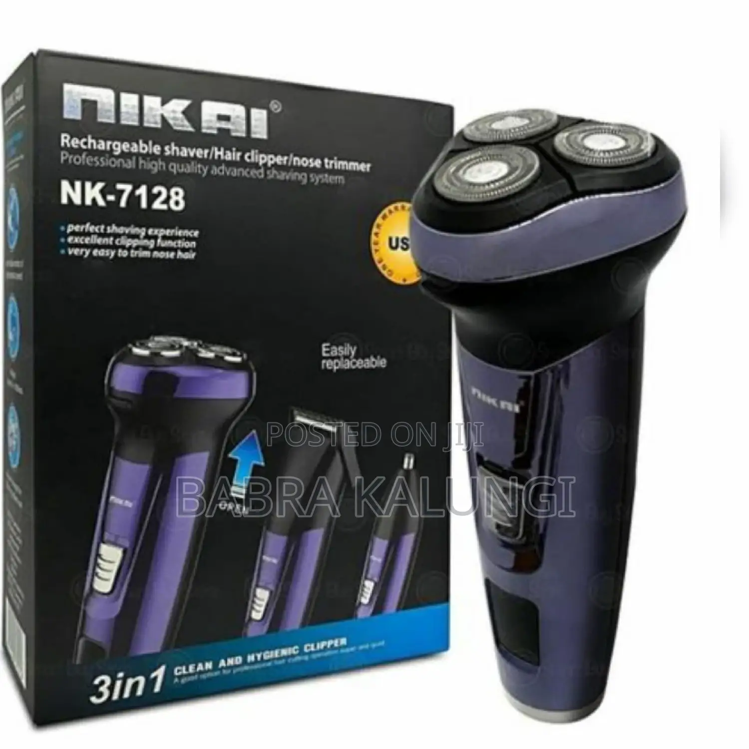 Nikai 3 in 1 Rechargeable Shaver