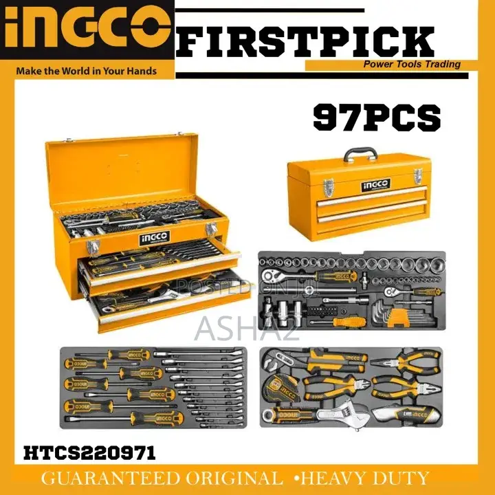 97PCS Hand Tool Chest Set With 2drawers