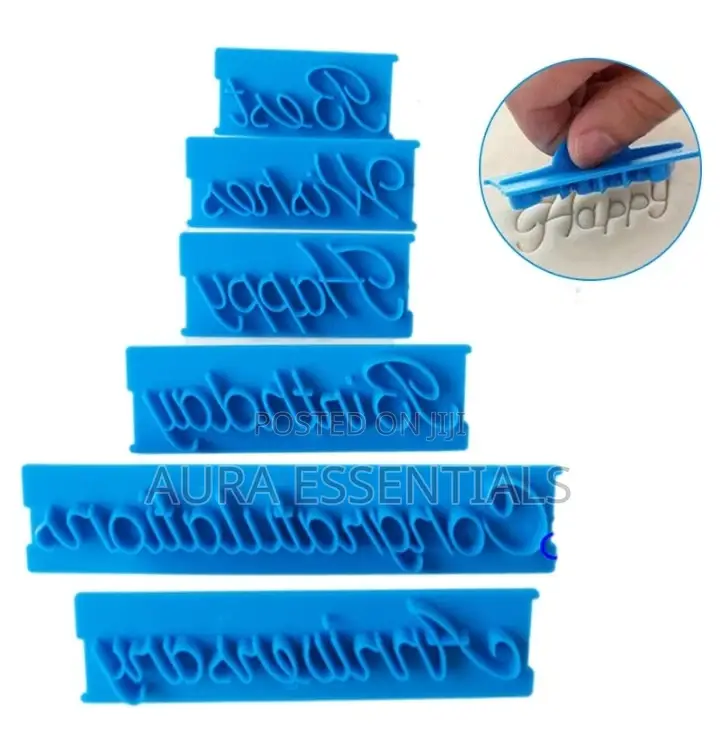 6PCS Cookie Fondant Cutter Decorating Icing Cake Mold