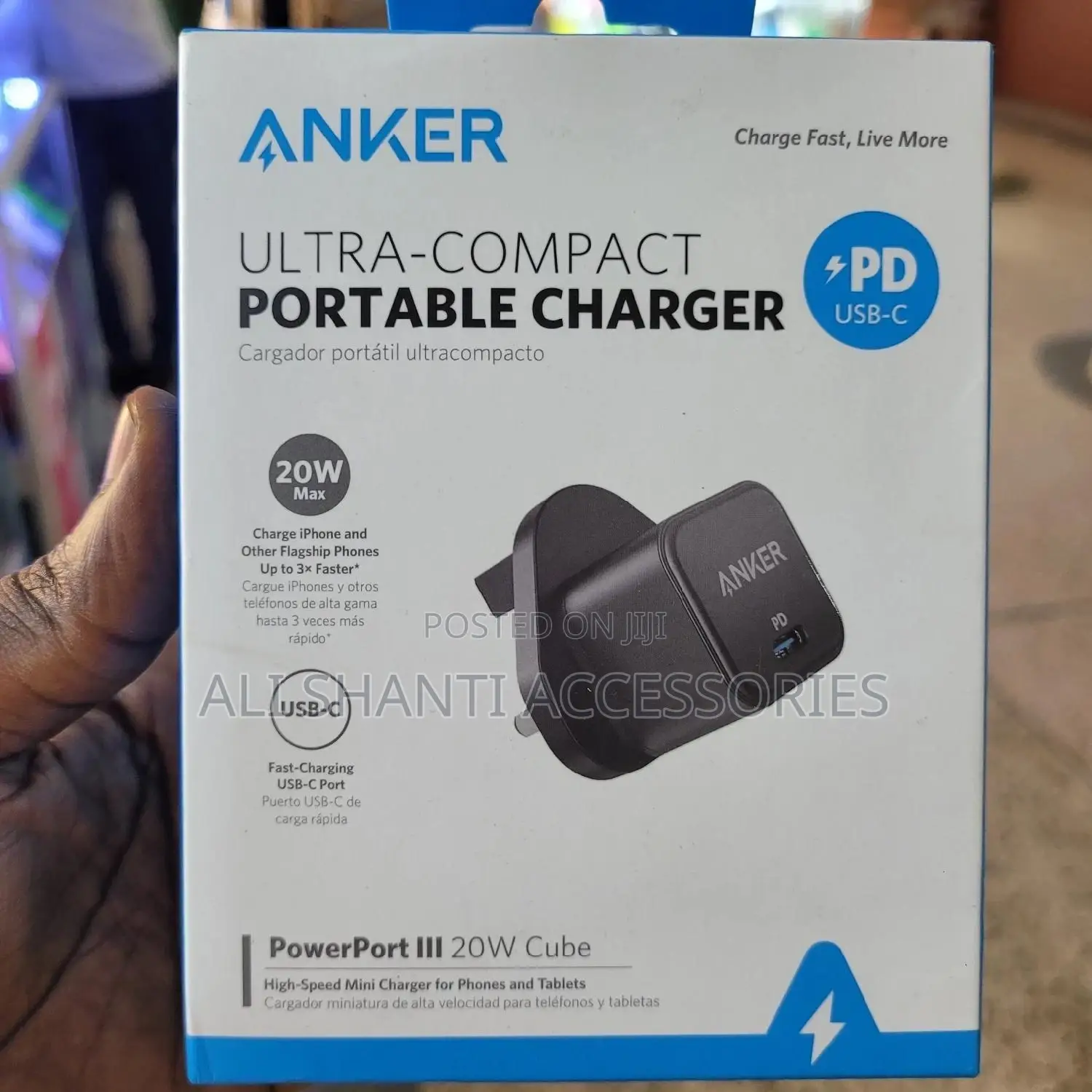 Ultra Compact Portable Charger, PD Anker Charger/ Adapter