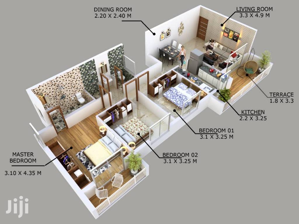 Bukoto Condominiums With Swimming Pool And Gardens On Sale