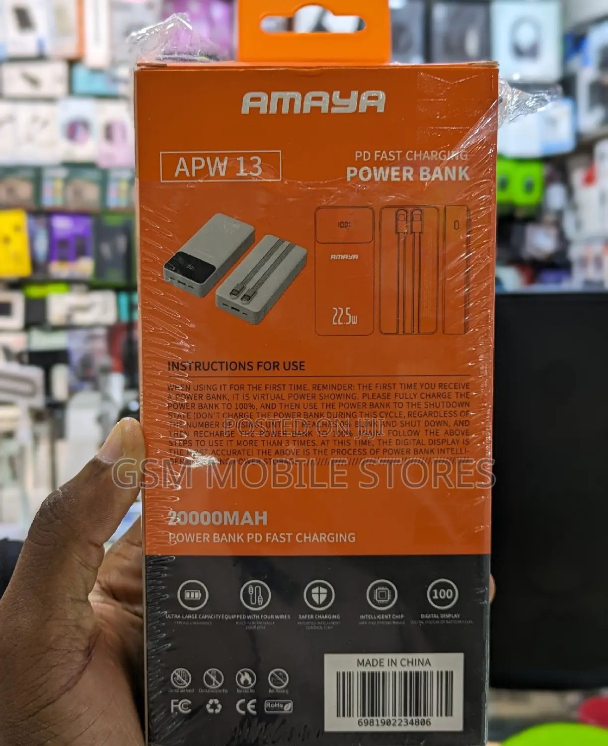 Amaya APW-13 Power Bank 20000mah 22.5W Super Fast Charging