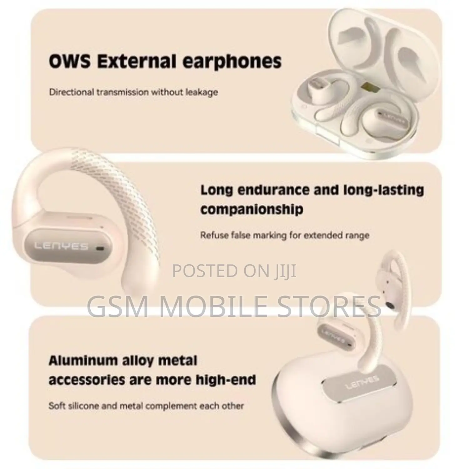 Lenyes Air 85 OWS Sportbuds Metal Compartment Wireless