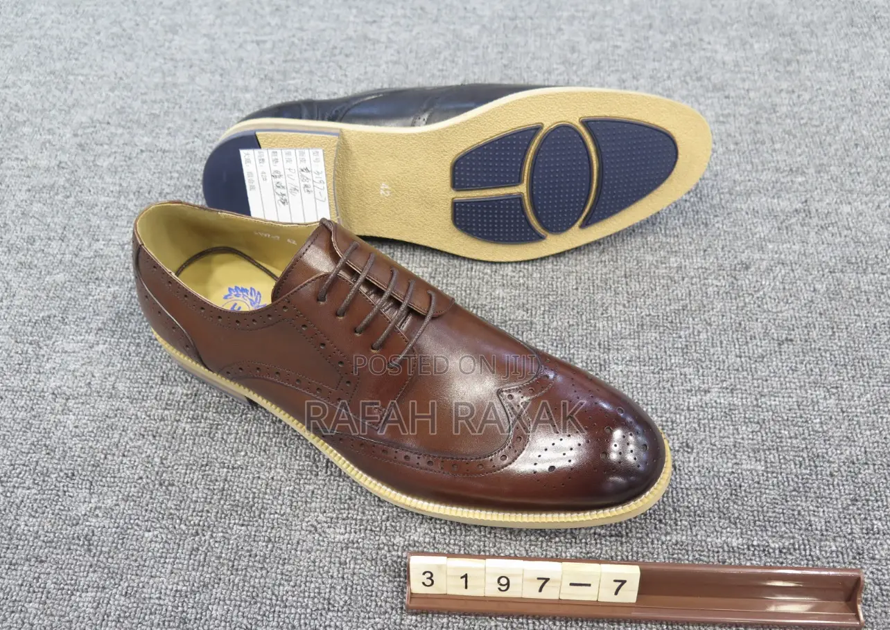 Original Brown Franco Banetti Wooden Sole Oxfords