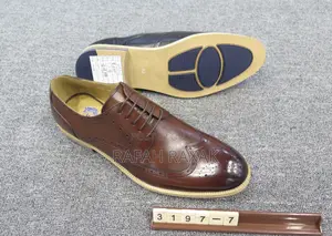 Original Brown Franco Banetti Wooden Sole Oxfords