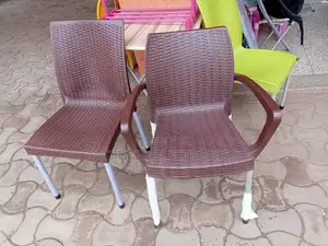 Plastic Chairs Coffee Brown