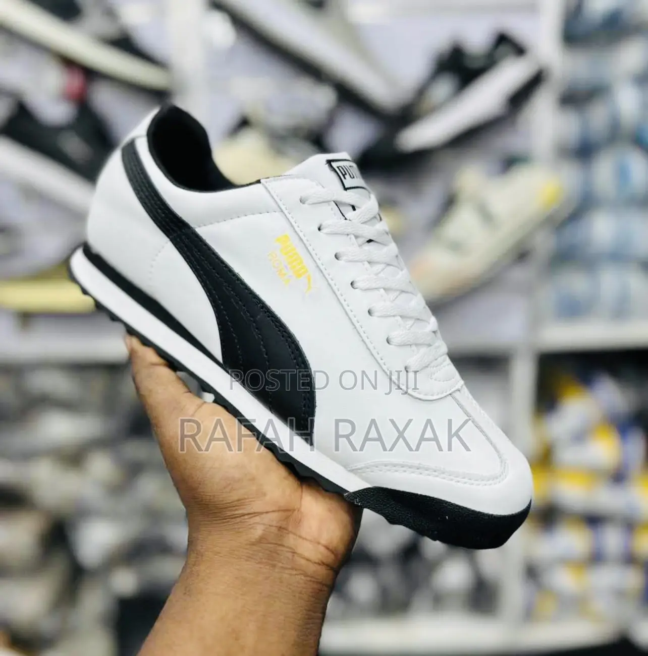Original Black/White Puma Rome Sneakers