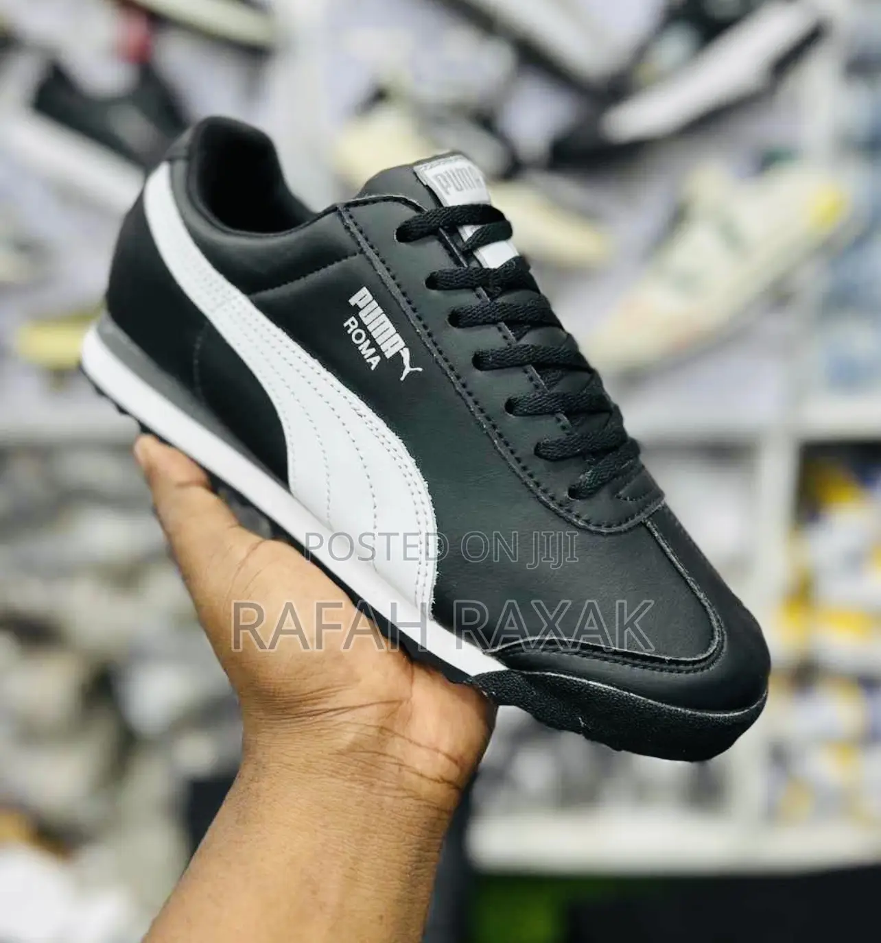 Original Black Puma Roma Sneakers