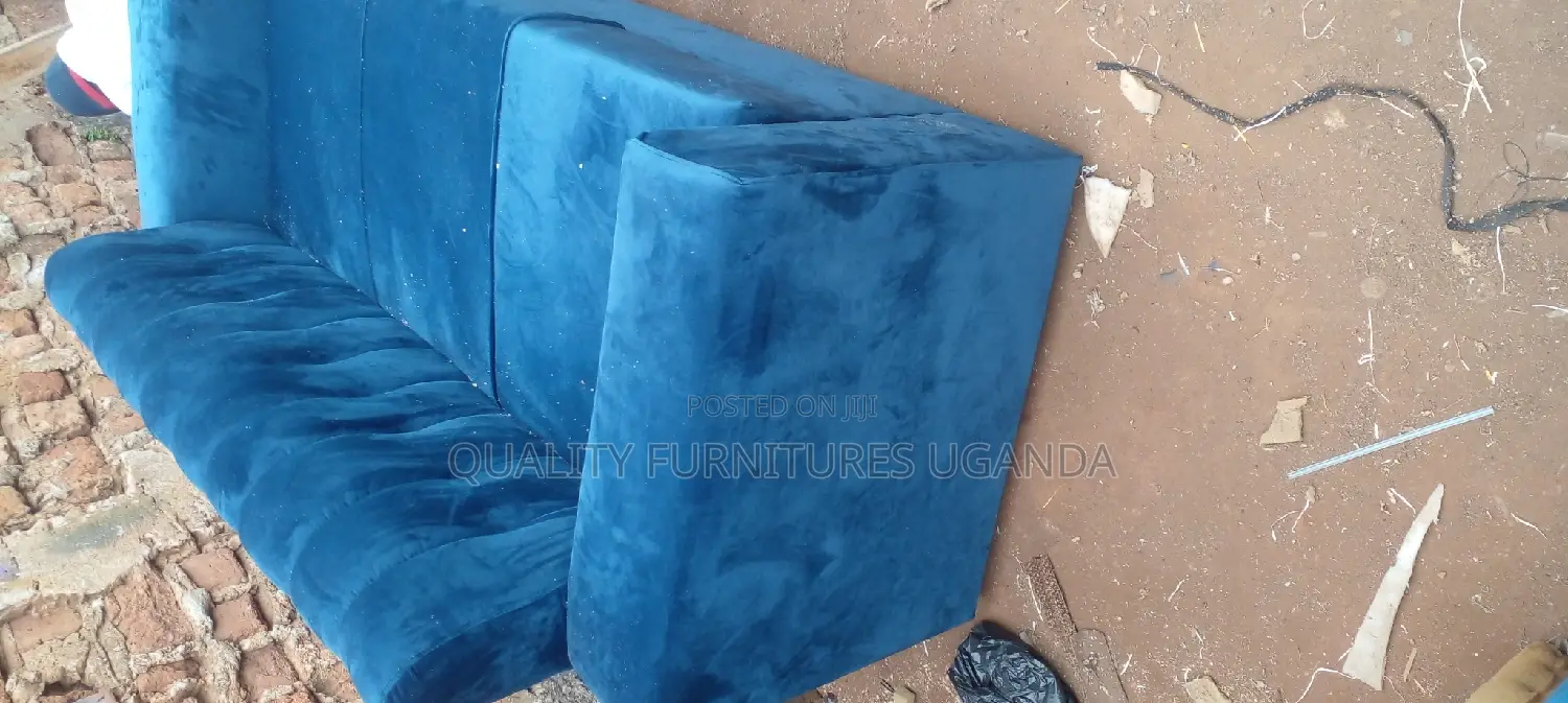 3 Seater Sofa Seat in Blue Colour