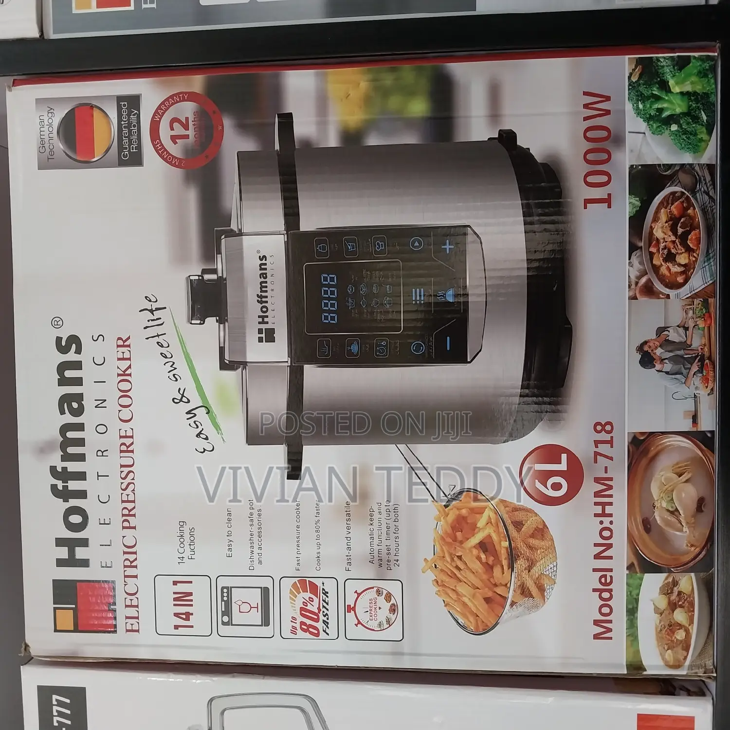 Hoffman Presure Cooker 6litres 12 in 1