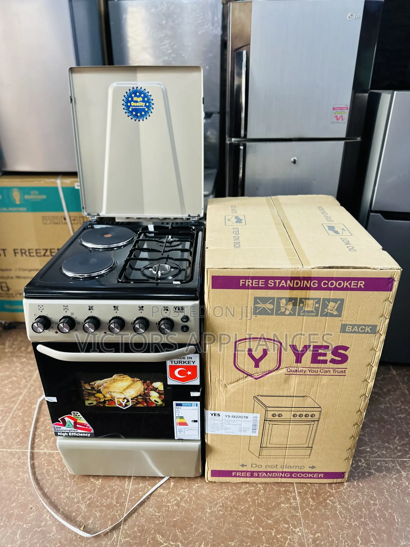 50x60cm YES Cooker With 2GAS and 2electric 50 by 60 Cm