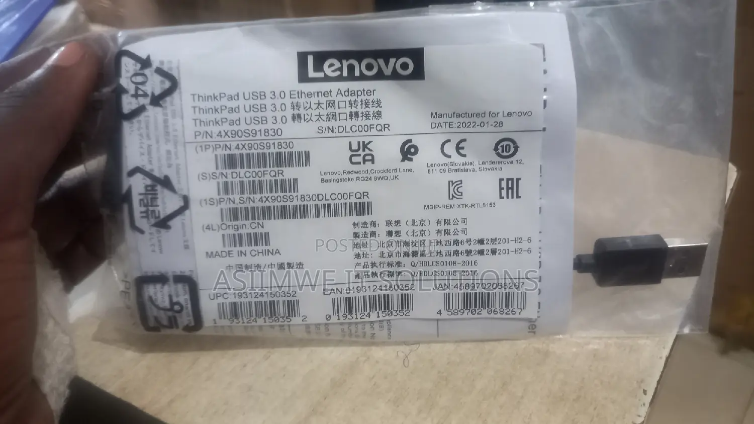 LENOVO USB to Lan 3.0