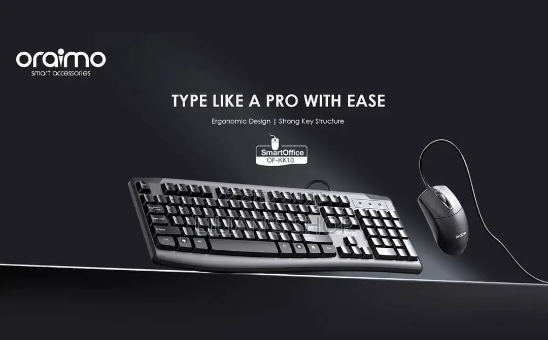 Oraimo Smart Office Keyboard Mouse Combo Quiet Keystrokes