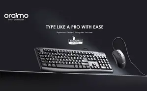 Oraimo Smart Office Keyboard Mouse Combo Quiet Keystrokes
