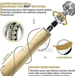 Genuine Leather Skipping Rope