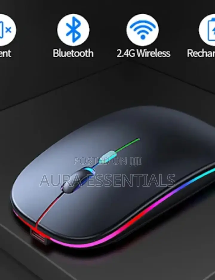 Generic Wireless Mouse for Computer RGB Bluetooth Mouse