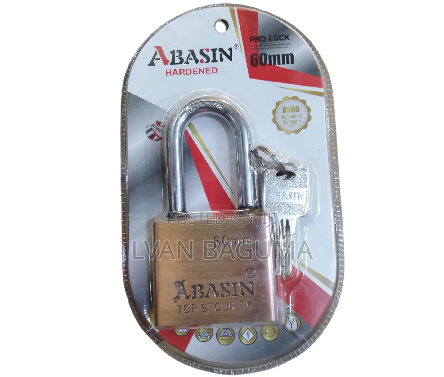 Abasin Padlock Hardened - 60mm